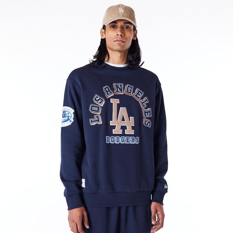 Los Angeles Dodgers World Series Oversized Navy Sweatshirt S