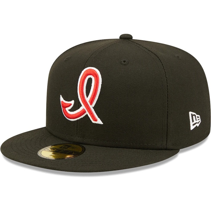 New Era Indianapolis Indians Black Authentic Collection Team Alternate 59FIFTY Fitted Hat