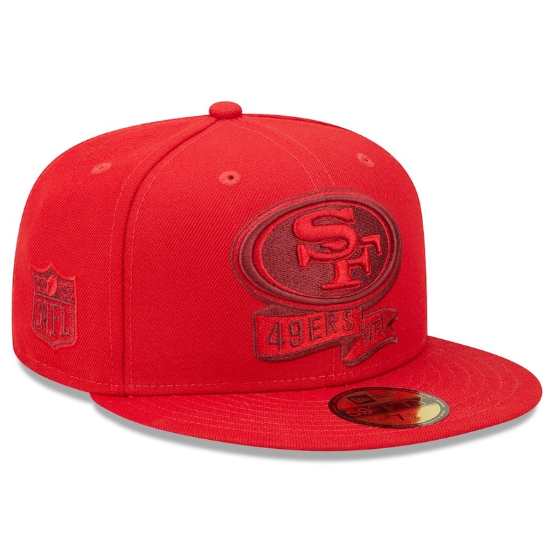 New Era San Francisco 49ers Red Tonal 2022 Sideline 59FIFTY Fitted Hat