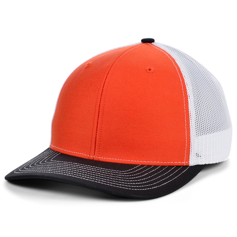 Richardson 112 Trucker – Orange/White/Black Adjustable