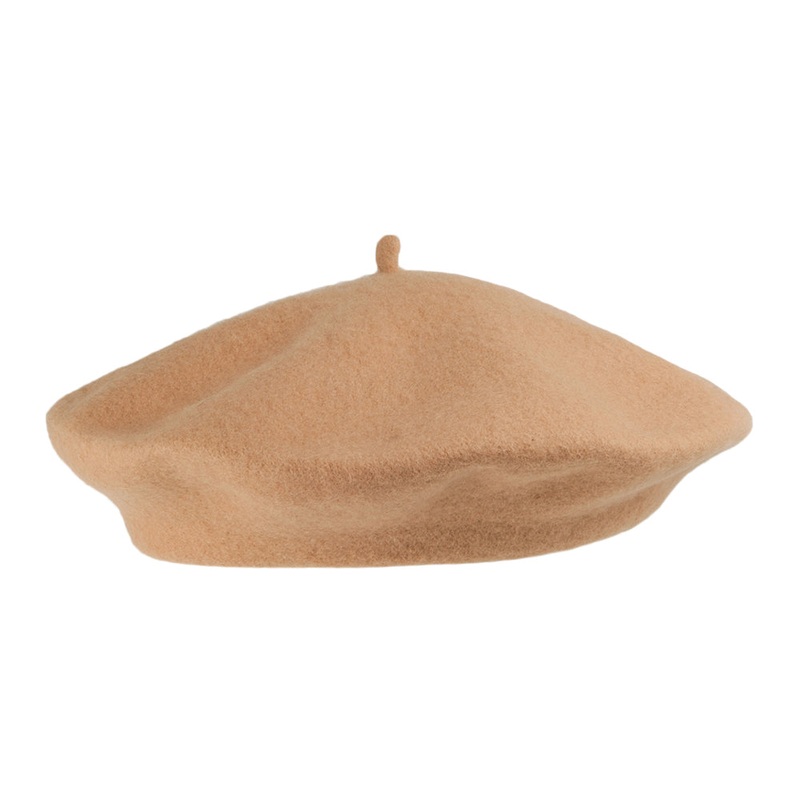 Wool Fashion Beret Camel Wholesale Pack Prepack