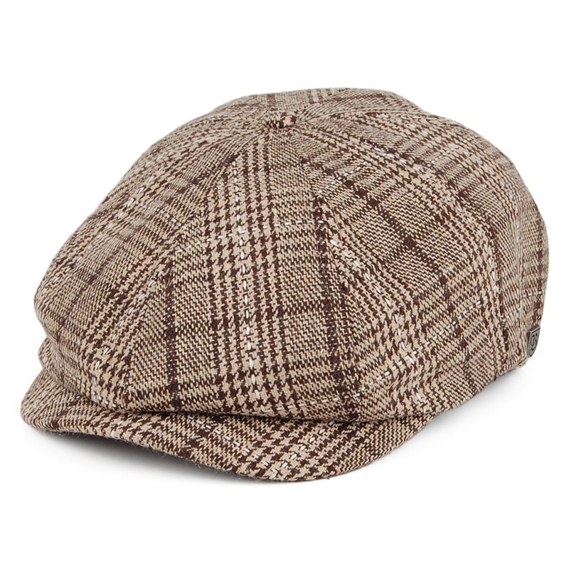 Brixton Hats Brood Newsboy Cap – Tan-Brown Small-56cm