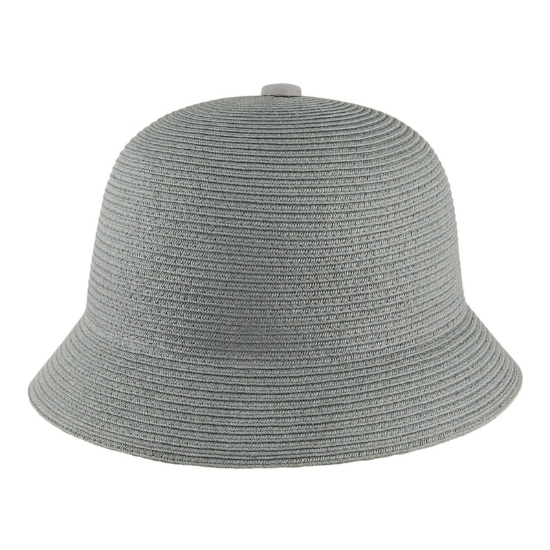 Brixton Hats Essex Straw Bucket Hat – Light Blue Small-56cm