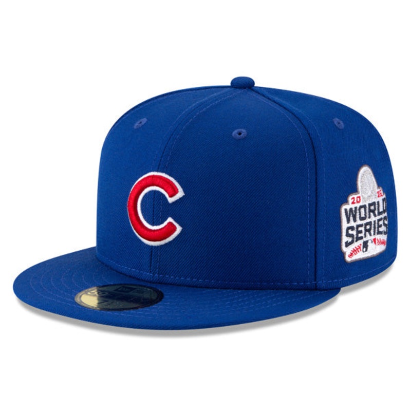 Chicago Cubs New Era 2016 WORLD SERIES Side Patch 59FIFTY Fitted MLB Hat  Royal 7 1/8