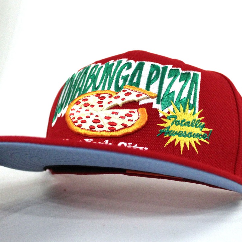 Cowabungapizza The Teenage Mutant Ninja Turtles New Era 59Fifty Fitted Hat (Red Blue Under Brim) 7