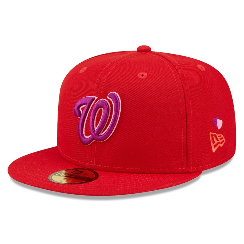 New Era Washington Nationals Red Purple Undervisor 59FIFTY Fitted Hat