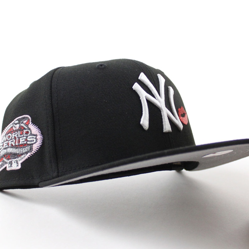 New York Yankees x Lips 100th World Series New Era 59Fifty Fitted Hat (Black Gray Under Brim) 7