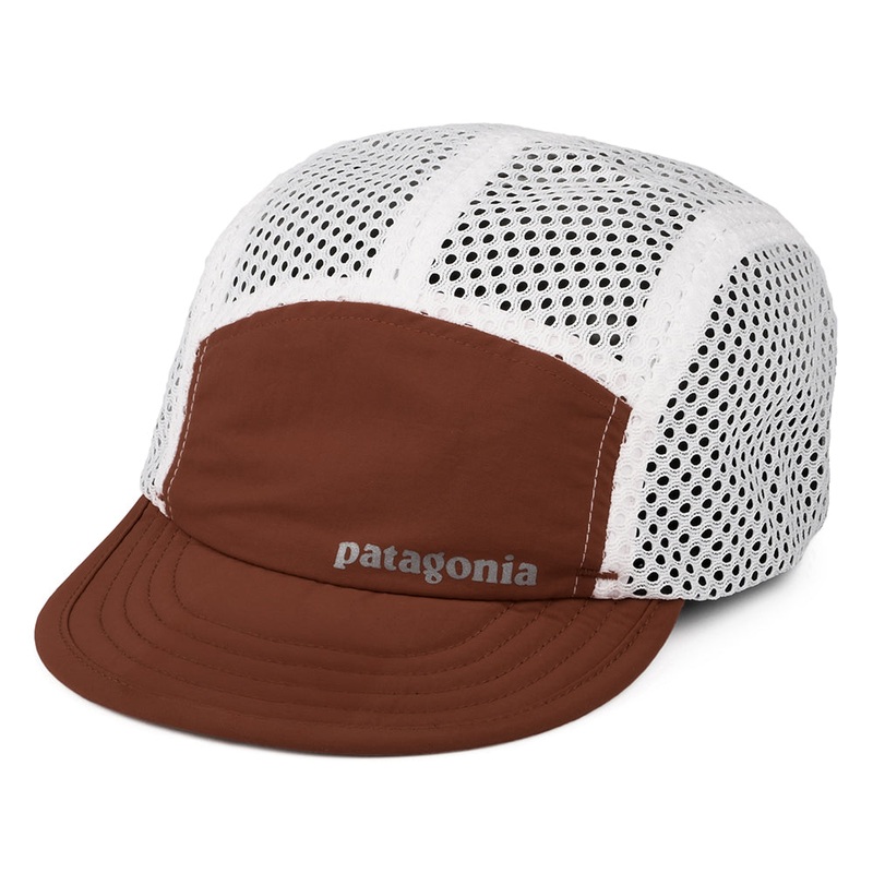 Patagonia Hats Duckbill Recycled 5 Panel Cap – Rust-White Adjustable