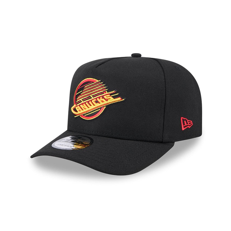 Vancouver Canucks New Era 9Fifty A-FRAME Snapback Hat – Black