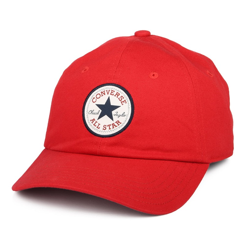 Converse Tip Off Cotton Baseball Cap – Cherry Red Adjustable