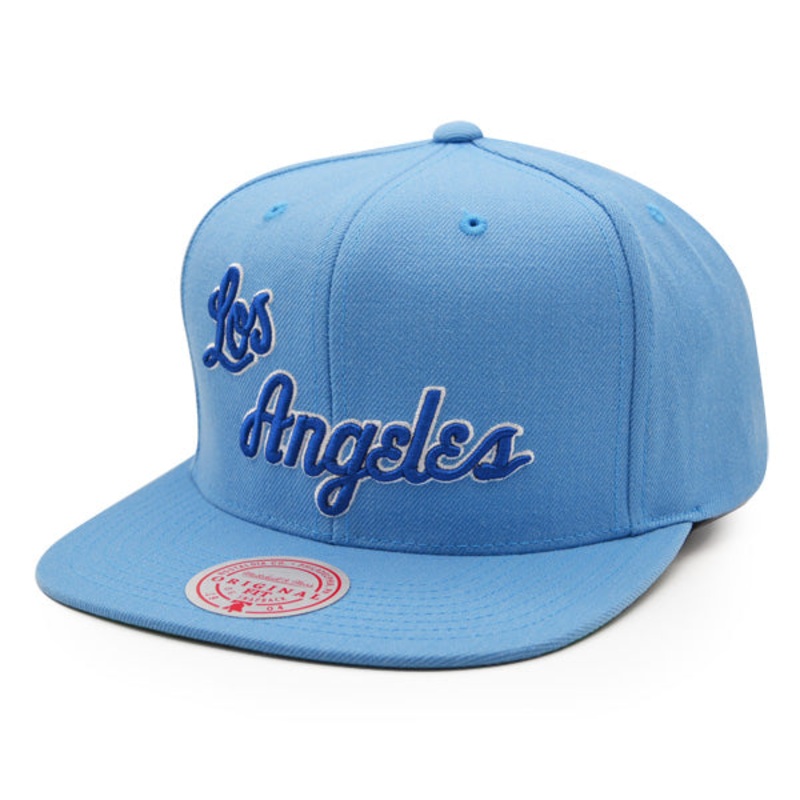 Los Angeles Lakers Mitchell & Ness TEAM GROUND Snapback HWC Hat – Baby Blue