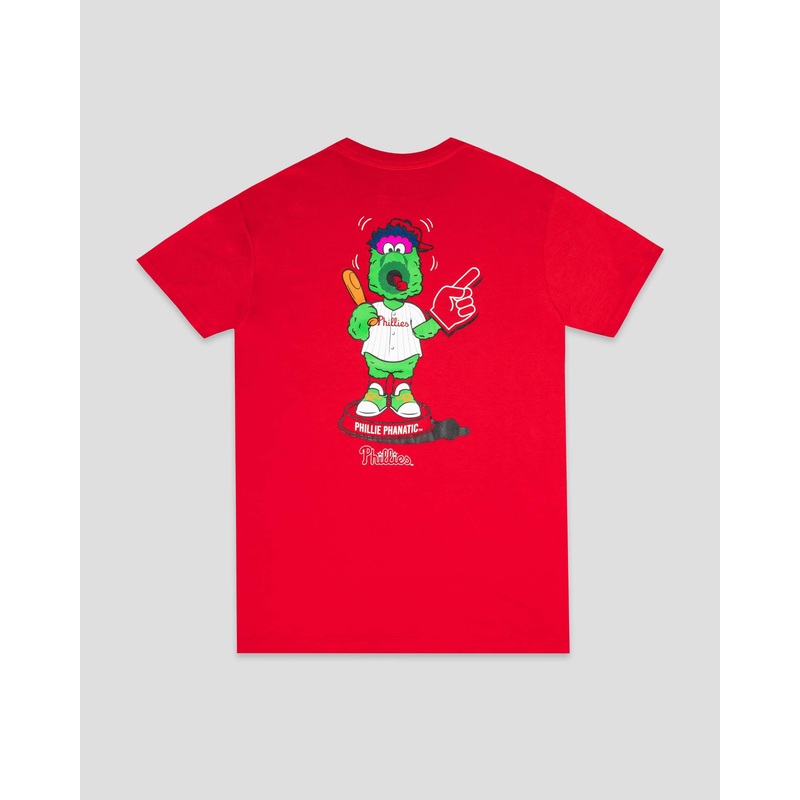 Mascot Bobblehead T-Shirt (Red) – Philadelphia Phillies Small