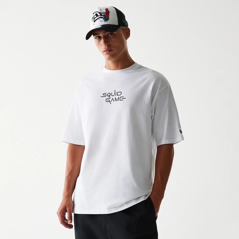 Netflix Squid Game White Oversized T-Shirt XS