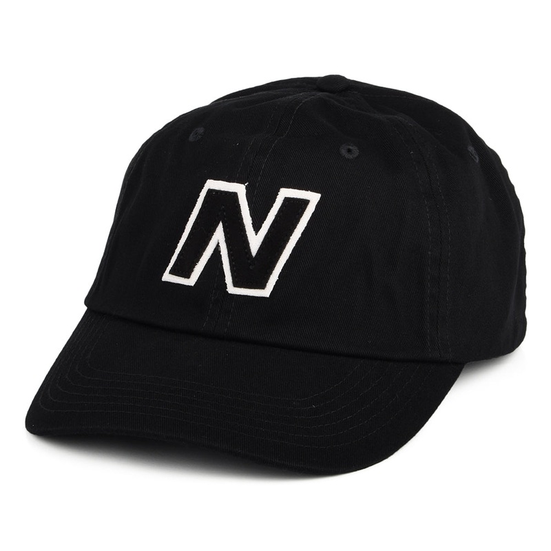 New Balance Hats Block N Snapback Cap – Black Adjustable