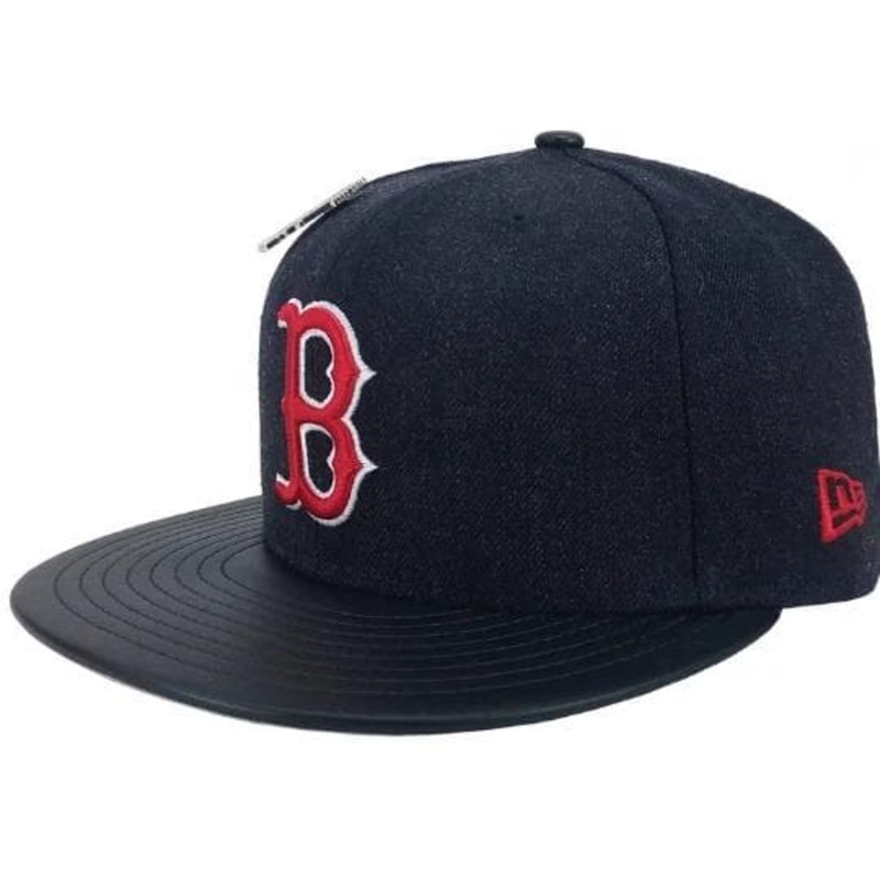 New Era Boston Red Sox Navy Blue Denim 59FIFTY Fitted Hat