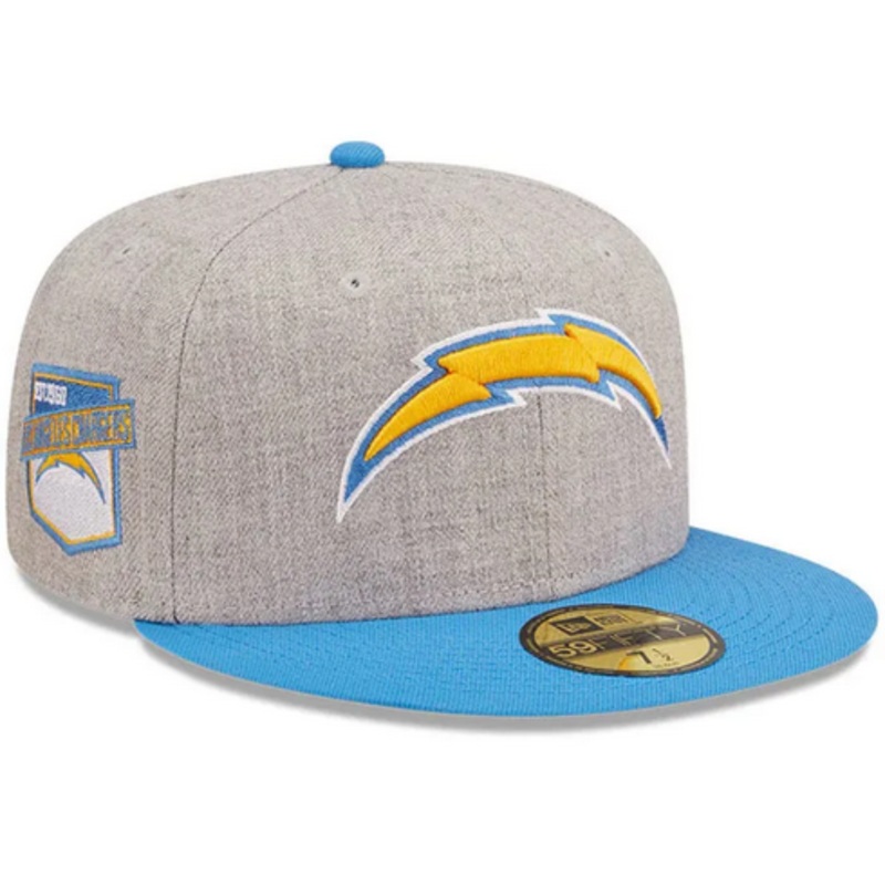 New Era Los Angeles Chargers Heather Grey 59FIFTY Fitted Hat