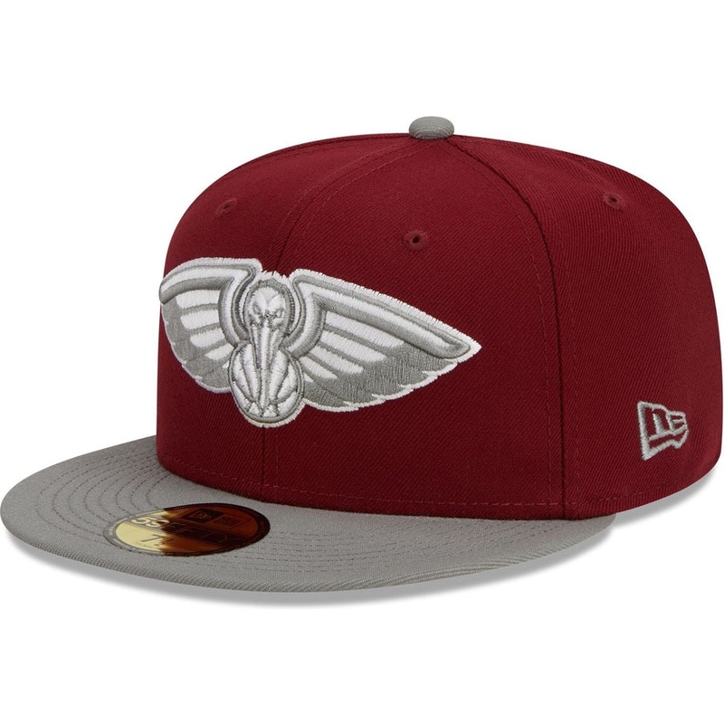 New Era New Orleans Pelicans Colorpack Burgundy/Grey 2023 59FIFTY Fitted Hat