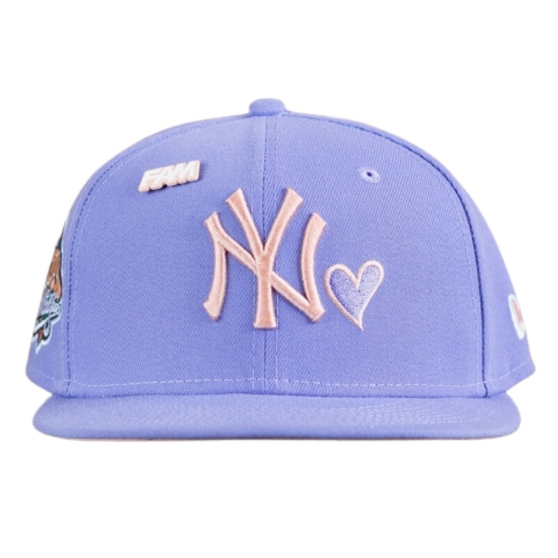 New Era New York Yankees Lavender 1999 World Series Peach Undervisor 59FIFTY Fitted Hat