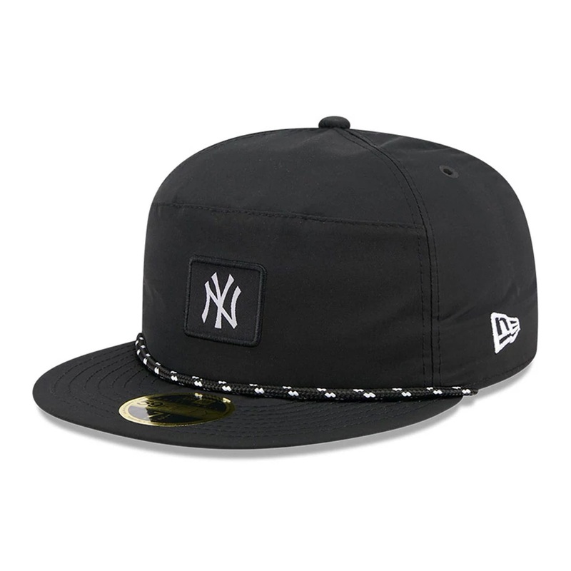 New York Yankees MLB Black 59FIFTY Split Panel Fitted Cap 6 7/8