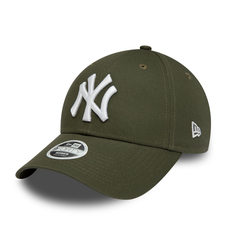 New York Yankees Womens League Essential Green 9FORTY Adjustable Cap OSFM