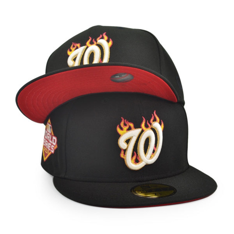 Washington Nationals 2019 WORLD SERIES Exclusive New Era 59Fifty Fitted Hat – Black 6 7/8