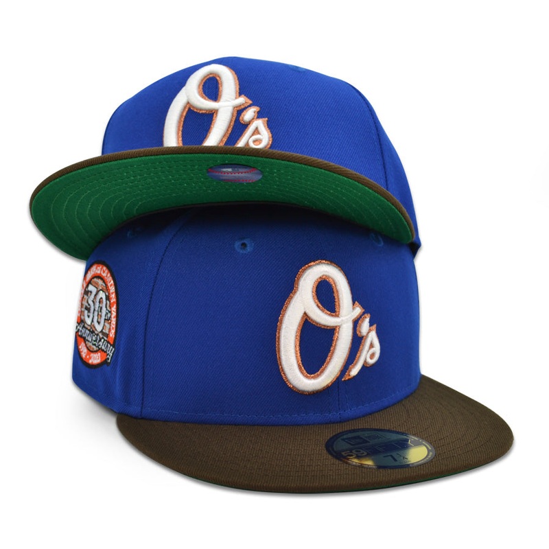 Baltimore Orioles “30 FOR 30” Exclusive New Era 59Fifty Fitted Hat – Calming Blue/Walnut 6 7/8