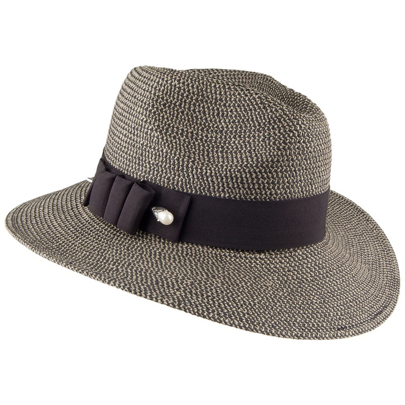 Betmar Hats Ellery Safari Fedora Hat – Brown Mix 1-Size