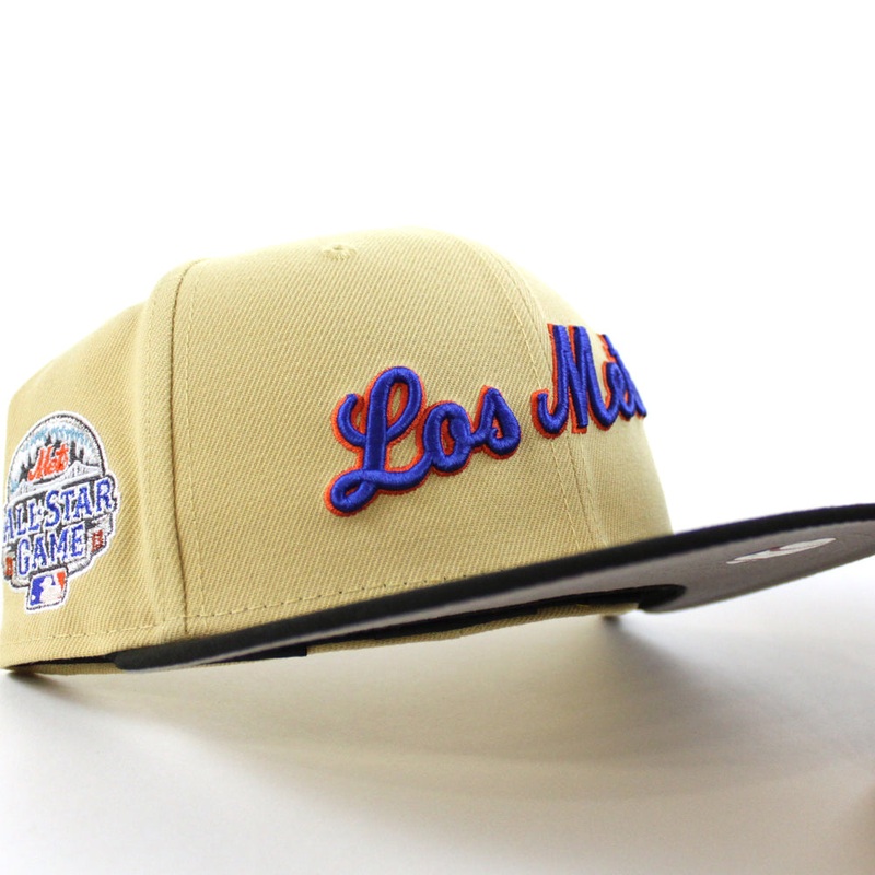 Los New York Mets 2013 All Star Game New Era 59Fifty Fitted Hat (Vegas Gold Black Gray Under Brim) 7
