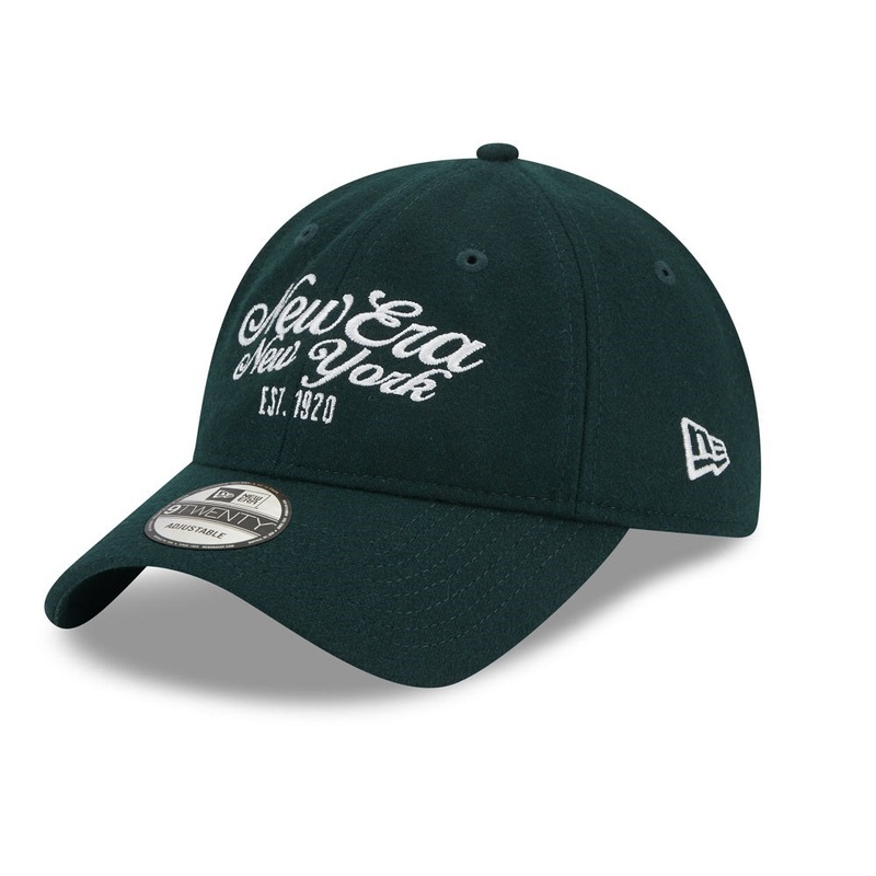 New Era 9TWENTY Melton Green Cap One Size