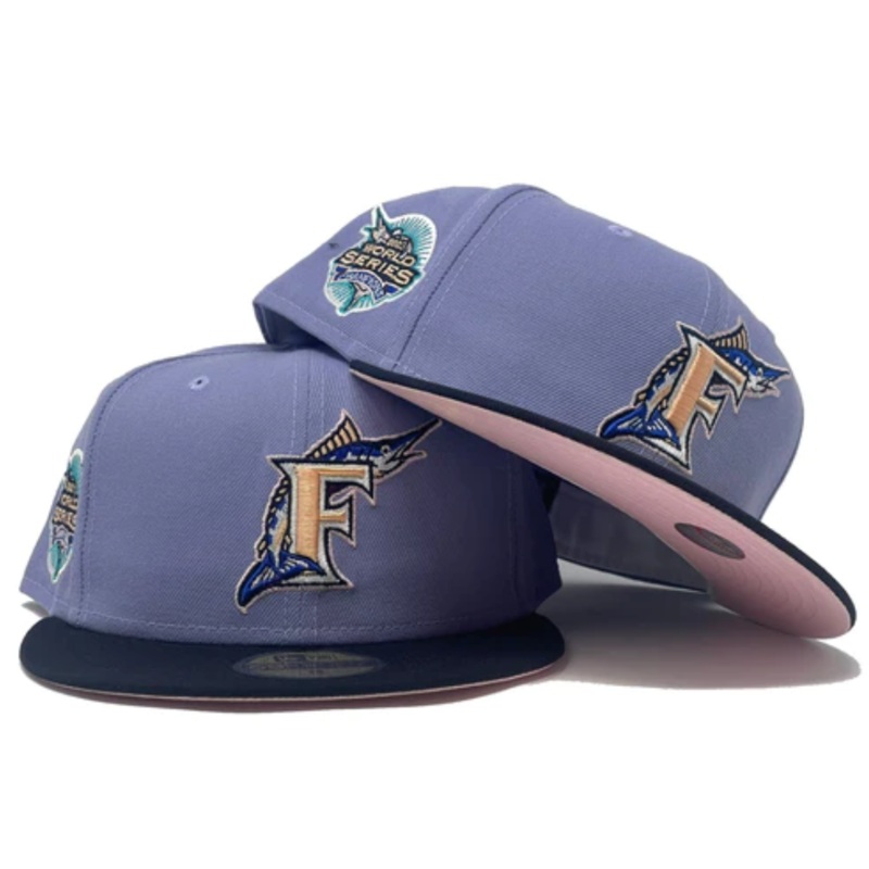 New Era Florida Marlins “Blue Orchid 2” 2003 World Series 59FIFTY Fitted Hat