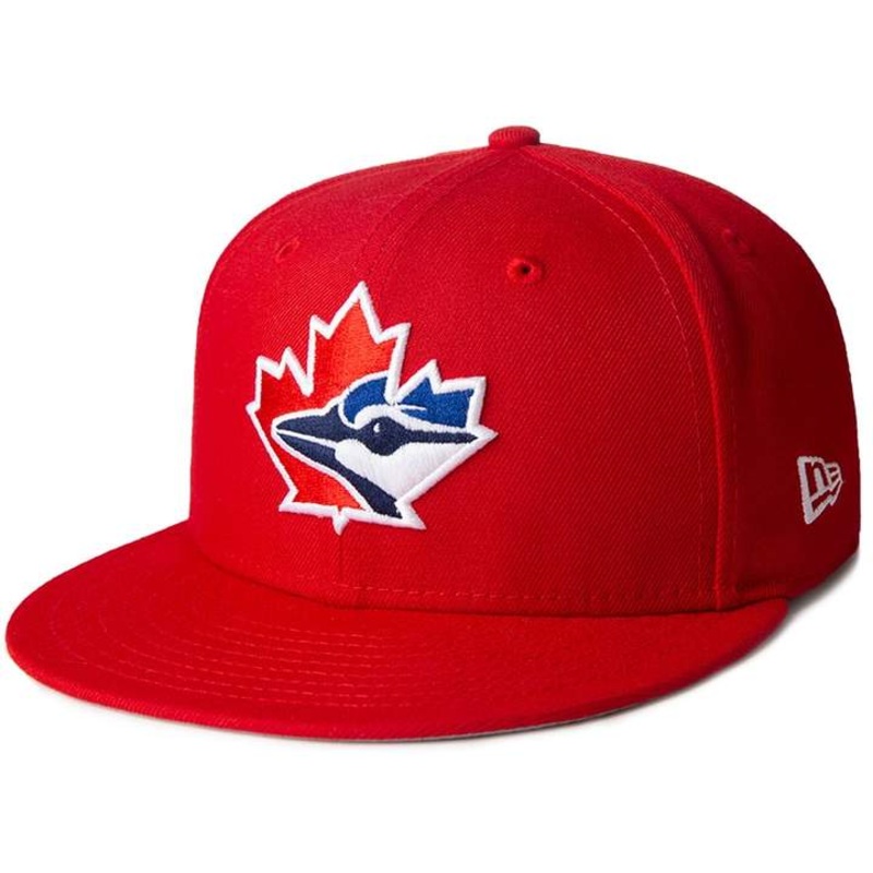 New Era Toronto Blue Jays Red batting Practice 59FIFTY Fitted Hat