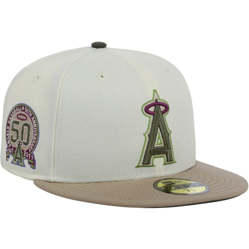 New Era x Lids HD Anaheim Angels Pistacia Vera 59FIFTY Fitted Cap