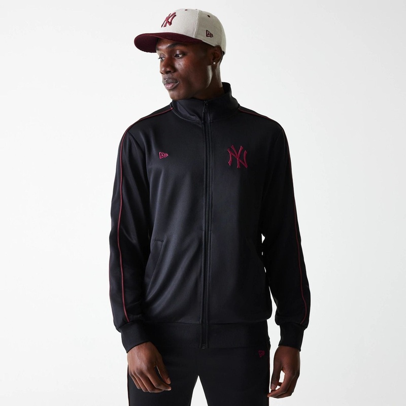 New York Yankees MLB Black Track Top XS