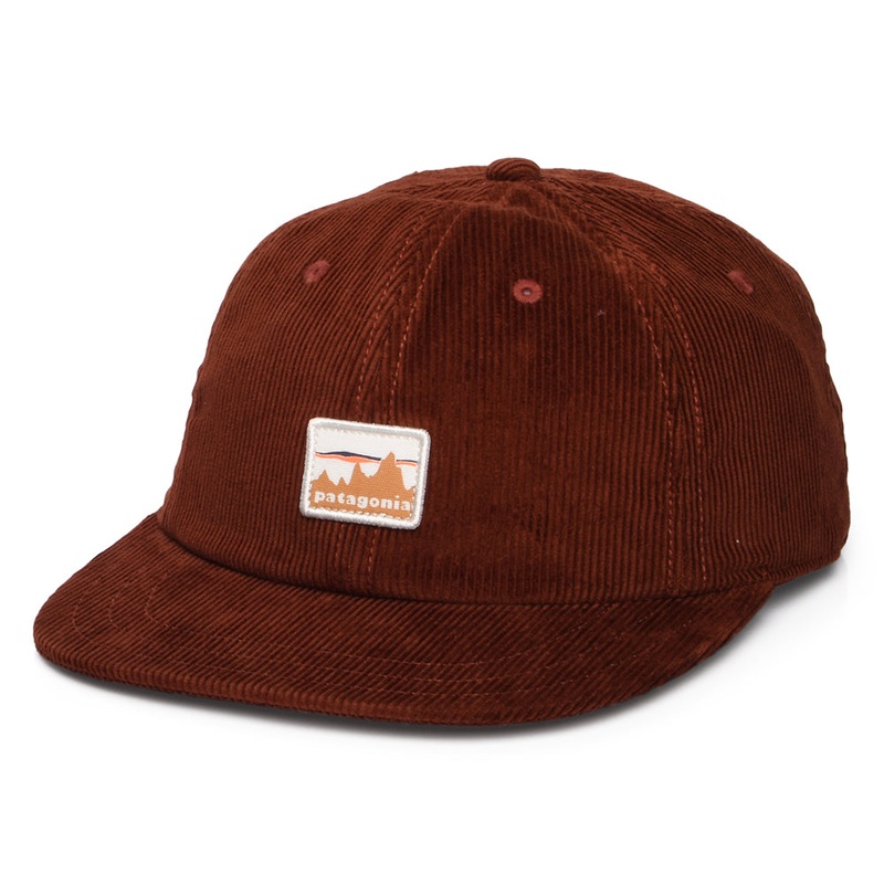 Patagonia Hats 73 Skyline Corduroy Snapback Cap – Dark Rust Adjustable