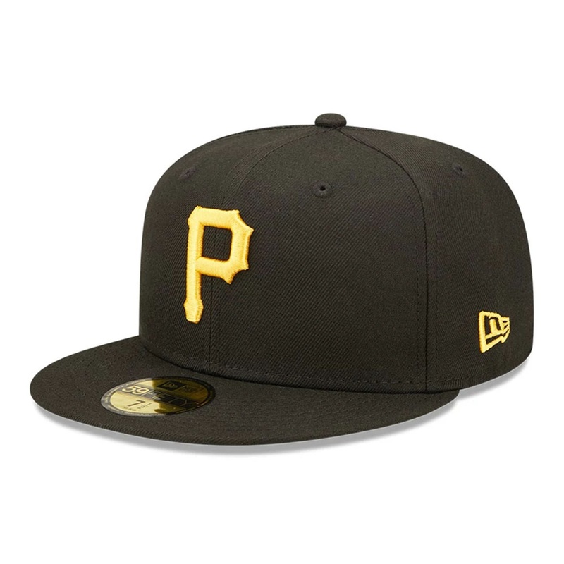 Pittsburgh Pirates Authentic On Field Game Black 59FIFTY Cap 6 7/8