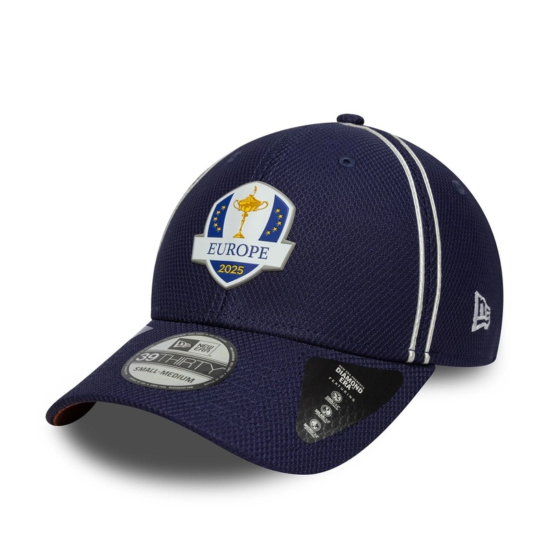 Ryder Cup Europe 2025 Replica Monday & Saturday Navy 39THIRTY Stretch Fit Cap XS-S