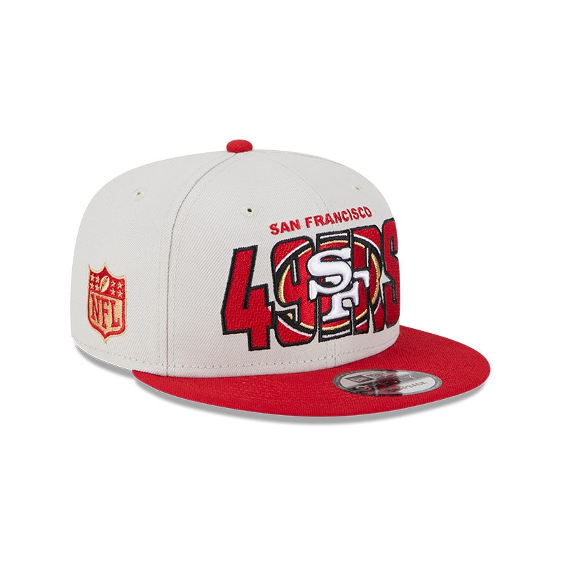 San Francisco 49ers New Era 2023 NFL Draft 9FIFTY Snapback Adjustable Hat – Stone/Scarlet