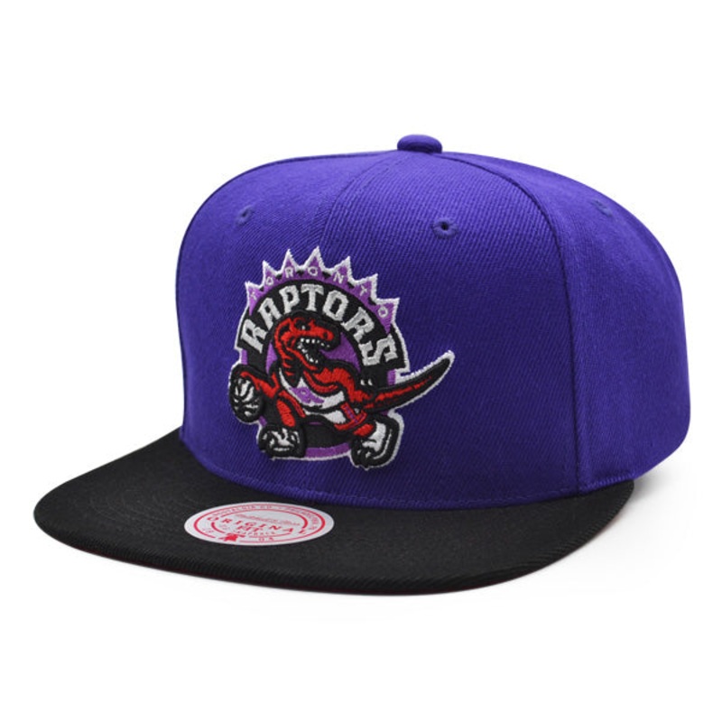 Toronto Raptors Mitchell & Ness CLASSIC 2Tone Snapback Hat – Purple/Black