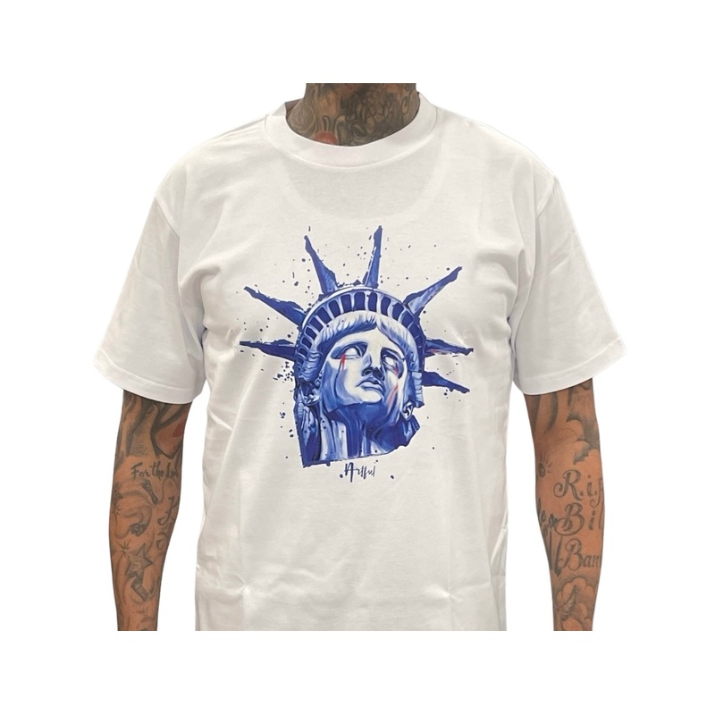 ARTFUL INTELLIGENCE CRYING EQUALITY (WHITE) TEE S