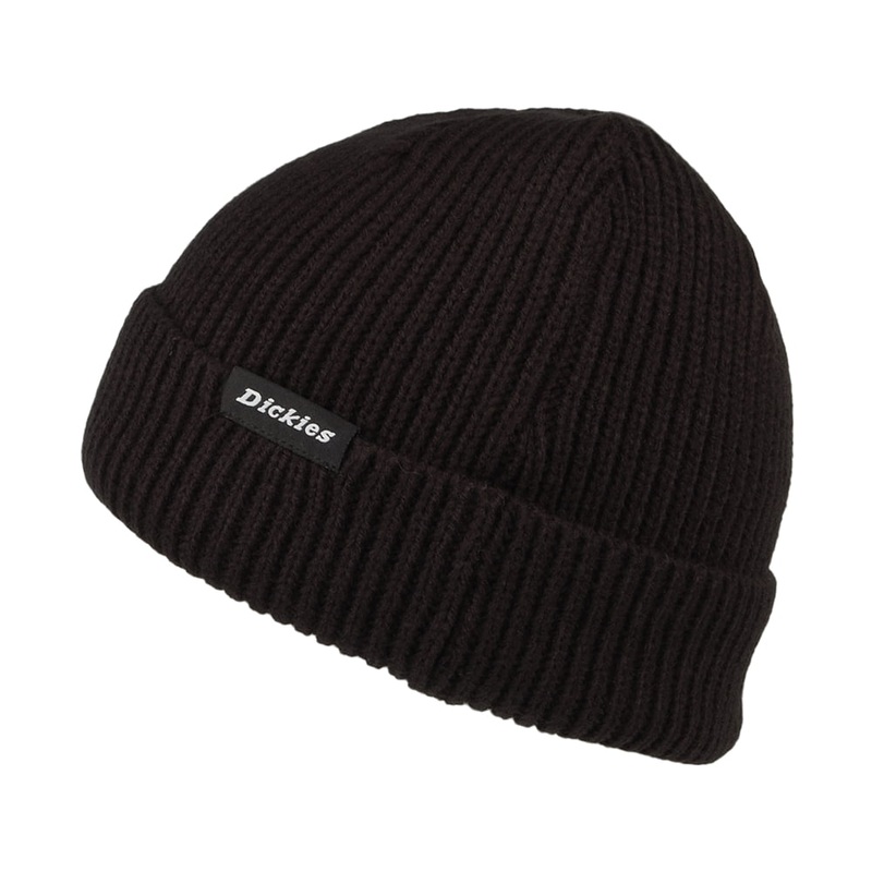 Dickies Hats Woodworth Fisherman Beanie Hat – Black 1-Size