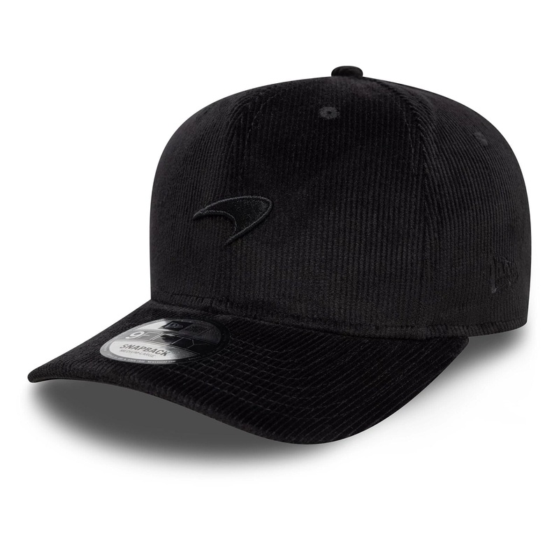 McLaren Racing Cord Precurved Black 9FIFTY Original Fit Snapback Adjustable Cap S-M