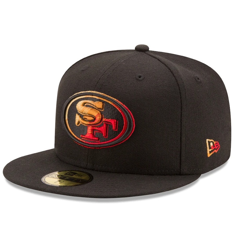 New Era Black San Francisco 49ers Color Dim 59FIFTY Fitted Hat