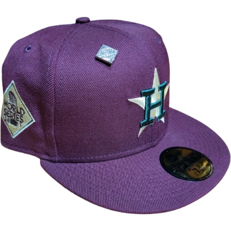 New Era Houston Astros Purple/Turquoise 2017 World Series 59FIFTY Fitted Hat