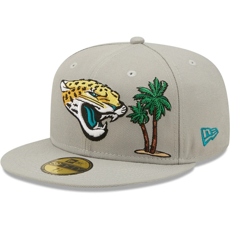 New Era Jacksonville Jaguars Gray City Describe 59FIFTY Fitted Hat