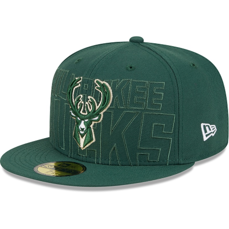 New Era Milwaukee Bucks NBA Authentics 2023 Draft 59FIFTY Fitted Hat