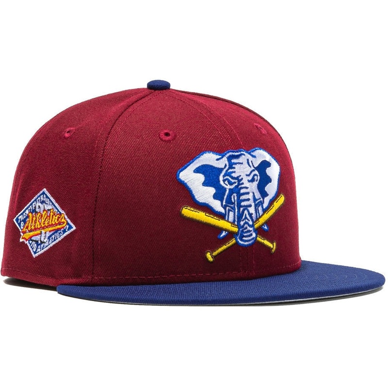 New Era  Sangria Oakland Athletics 25th Anniversary 59FIFTY Fitted Hat