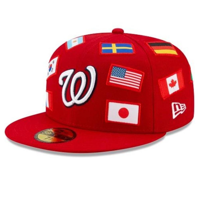 New Era Washington Nationals All Over Flag 59FIFTY Fitted Hat