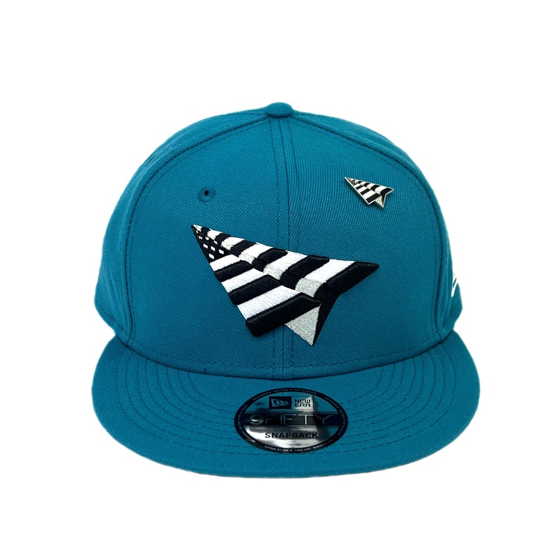 PAPER PLANES CLASSIC 9FIFTY (TEAL) CROWN SNAPBACK