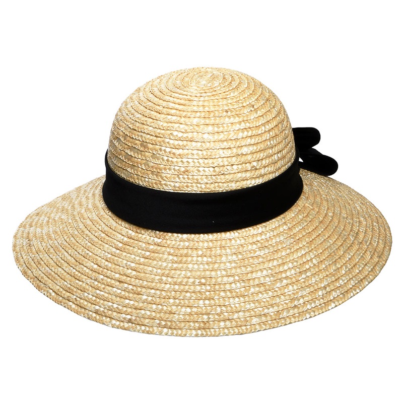 sur la tte Milan II Straw Boater Sun Hat – Natural 1-Size