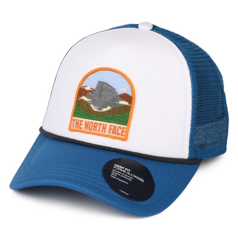 The North Face Hats Valley Trucker Cap – Mid Blue-White Adjustable